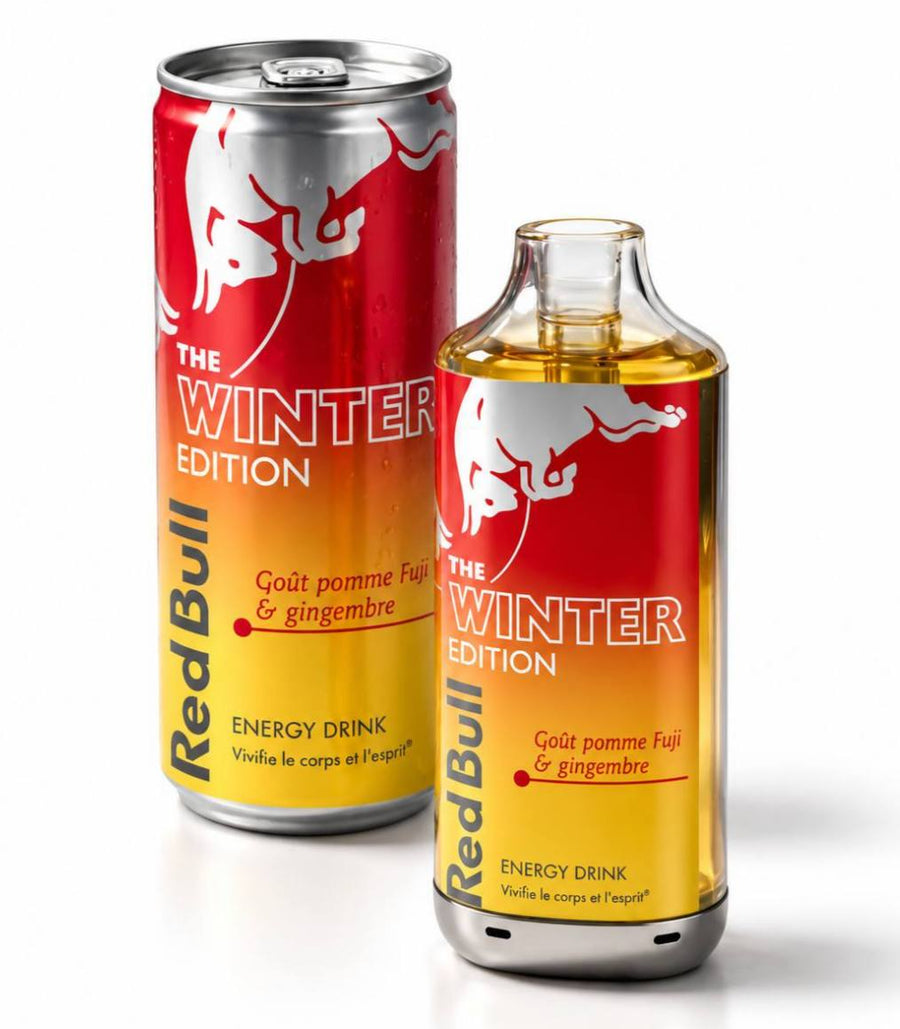 Puff red bull pomme fuji gingembre